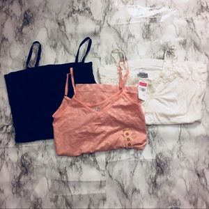 Women’s 3 pack small tank tops